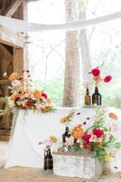 Outdoor wedding area