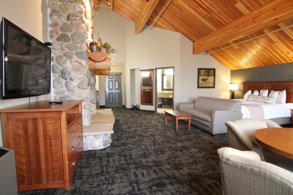 desk, blackout curtains, iron/ironing board, free cots/infant beds