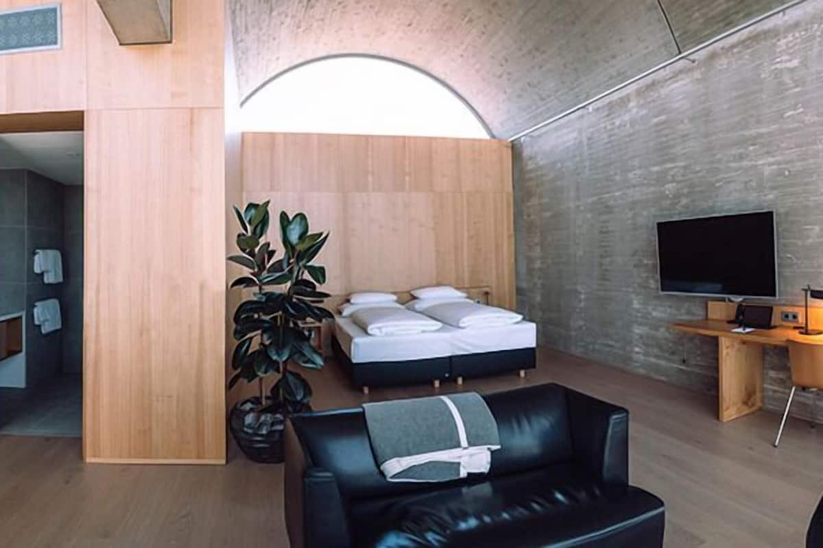 studio suite | premium bedding, down duvets, memory-foam beds, minibar