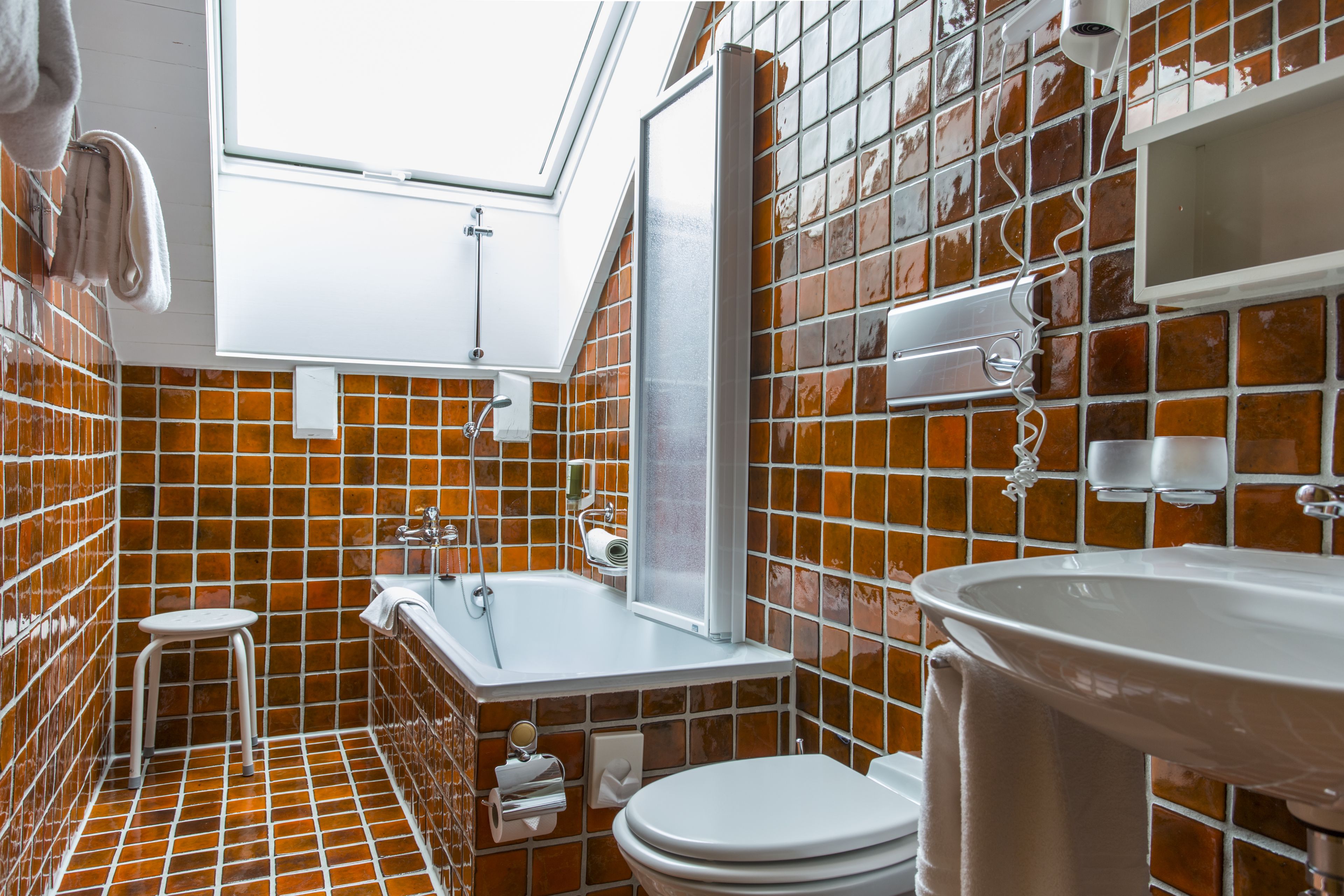 free toiletries, bathrobes, slippers, towels