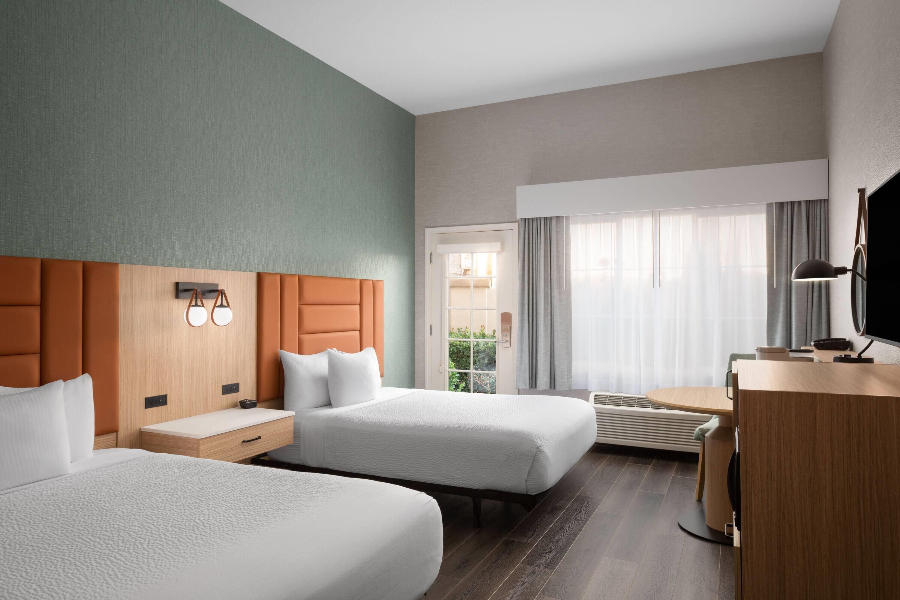 Room, 2 Queen Beds, Accessible, Non Smoking (Mobility/Hearing Impaired Accessible) | Premium bedding, pillowtop beds, in-room safe, desk