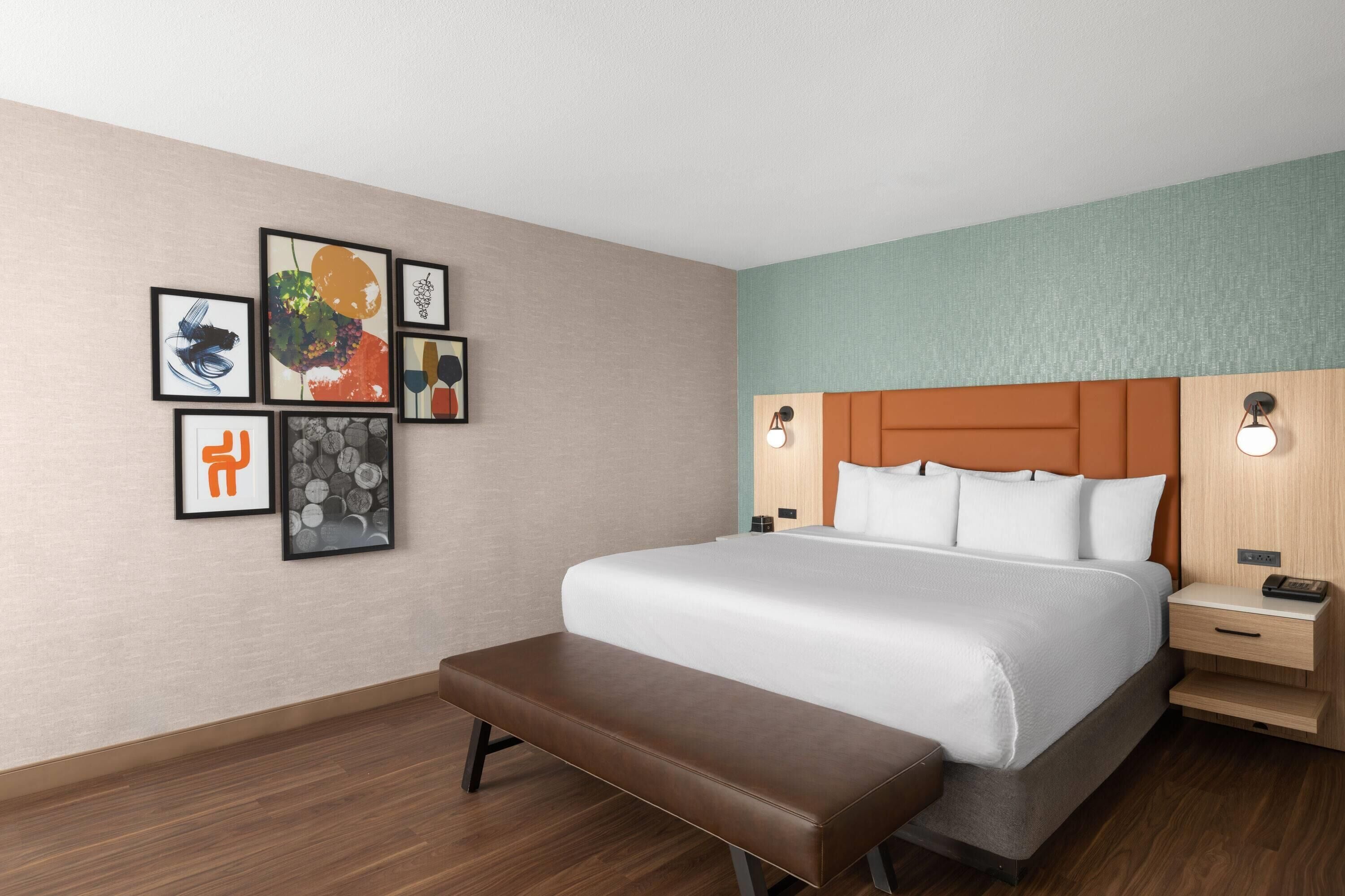 Premium bedding, pillowtop beds, in-room safe, desk