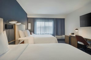 Room, 2 Queen Beds | Pillowtop beds, desk, laptop workspace, blackout drapes