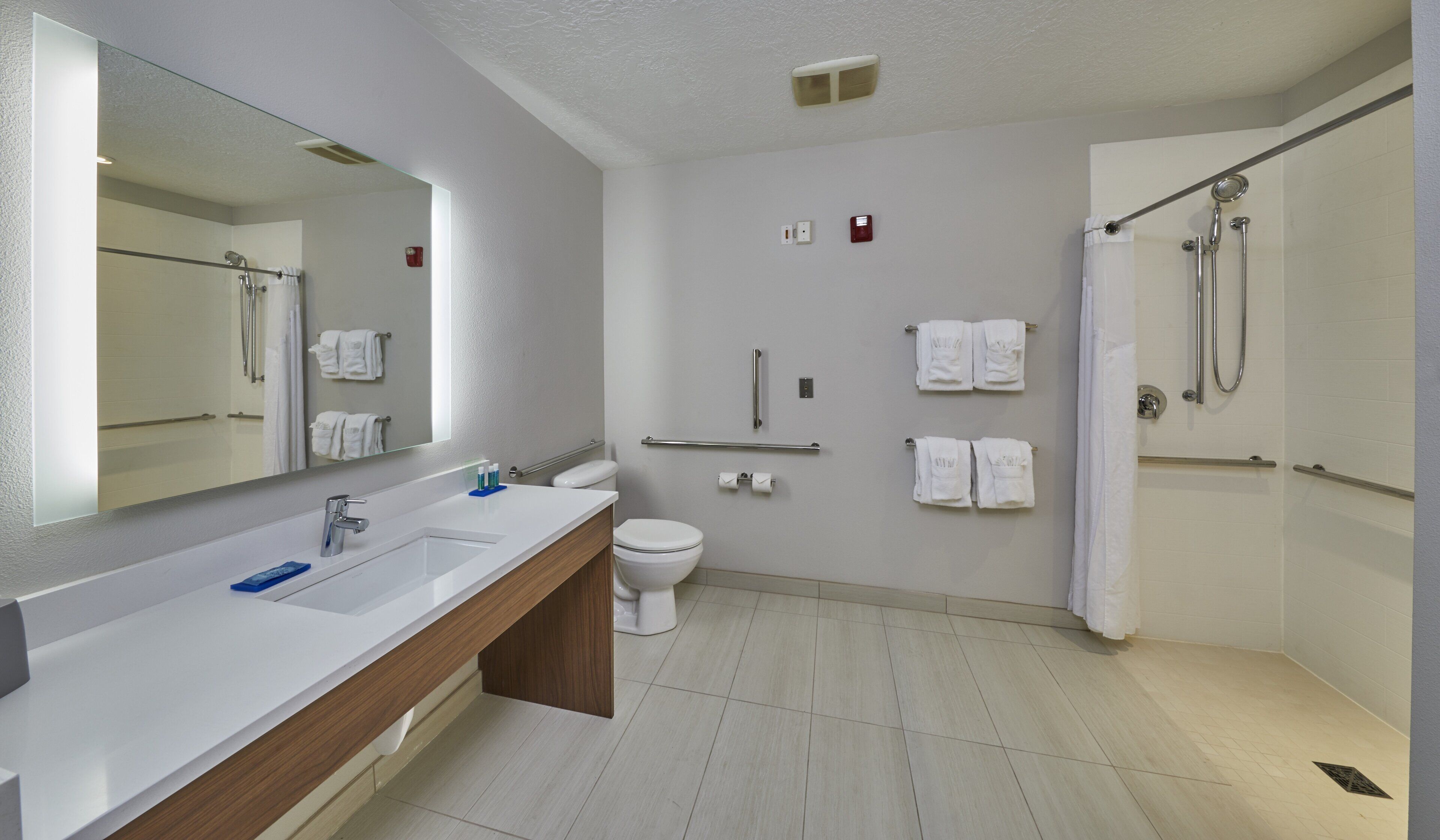 free toiletries, hair dryer, towels, soap