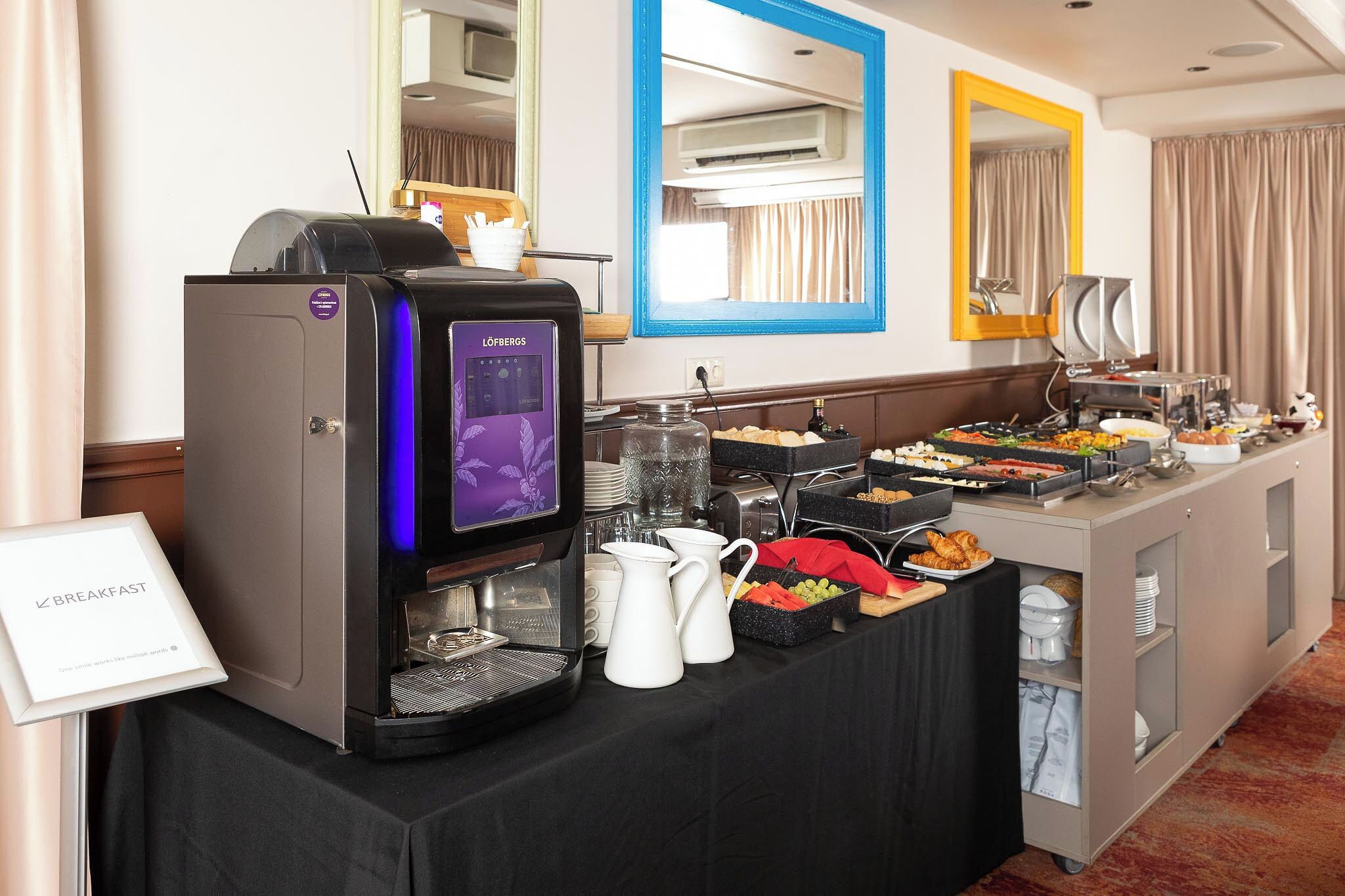 daily buffet breakfast (eur 12 per person)