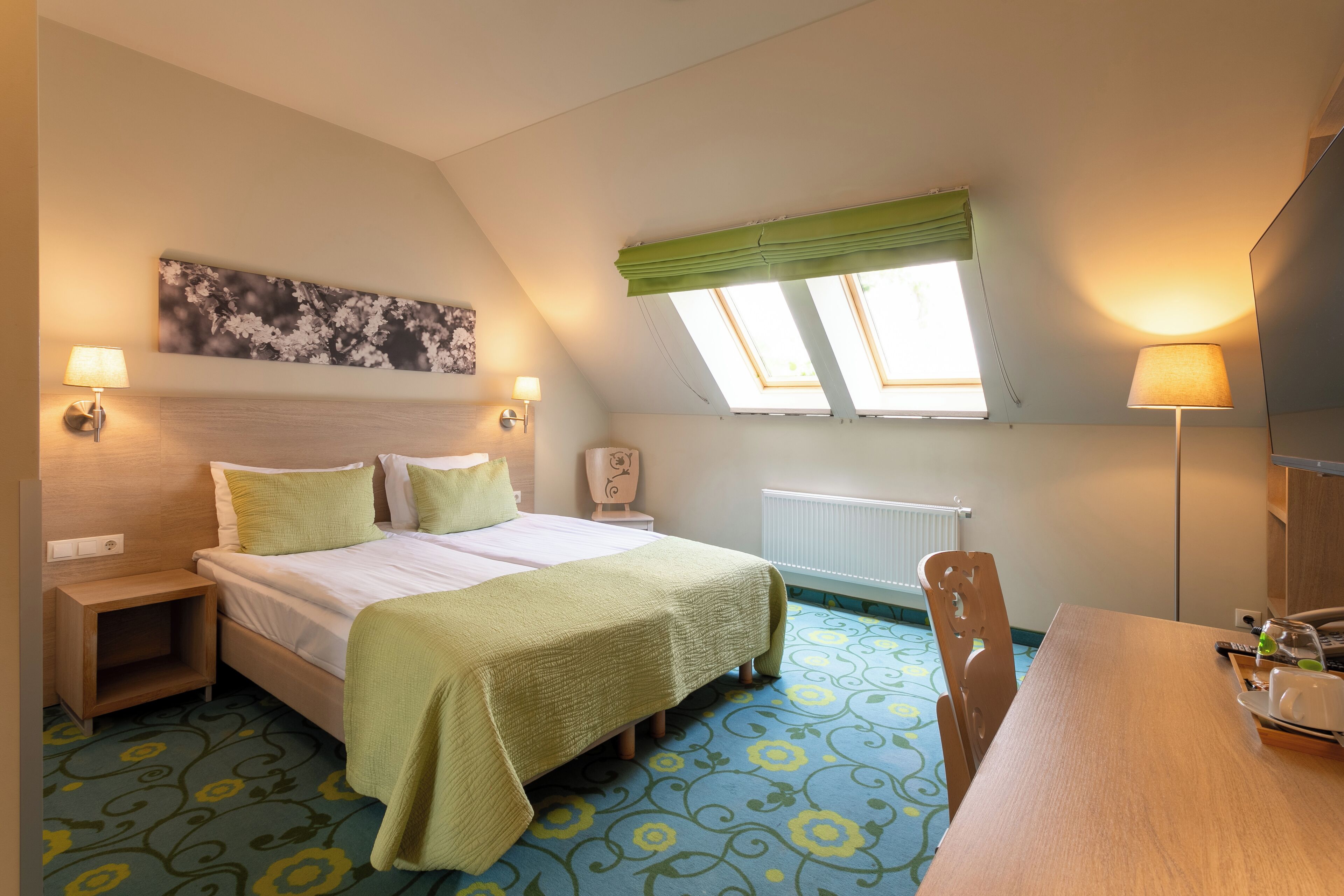 double or twin room | minibar, in-room safe, desk, blackout curtains