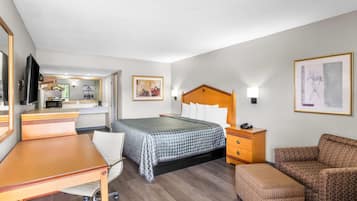 Habitación estándar, 1 cama King size, para no fumadores | Camas con pillow-top, escritorio y tabla de planchar con plancha