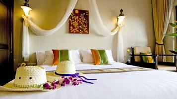 In-room safe, blackout drapes, free cribs/infant beds, free WiFi