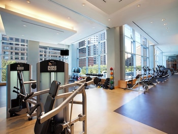 Fitness center at InterContinental Boston by IHG