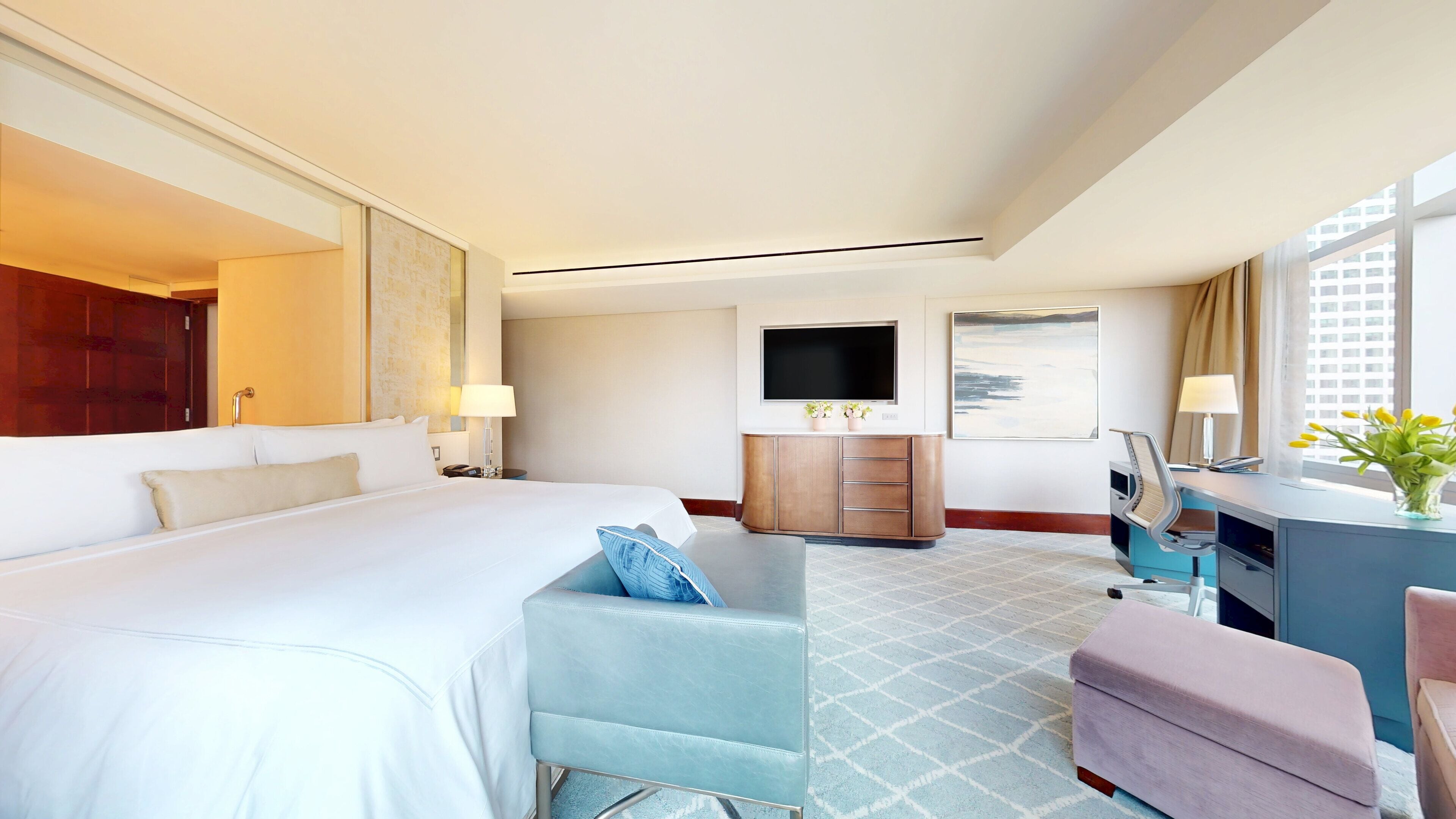 Minibar, in-room safe, desk, laptop workspace