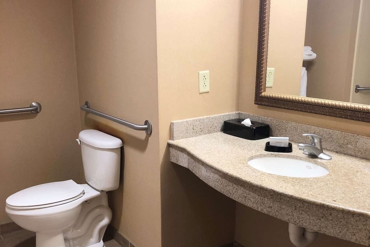 Bathroom | Combined shower/tub, free toiletries, hair dryer, bathrobes