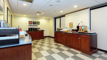 Free daily buffet breakfast