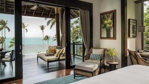 Villa, 1 King Bed, Oceanfront (Pool) | Hypo-allergenic bedding, minibar, in-room safe, desk - Four Seasons Resort Koh Samui (Koh Samui)