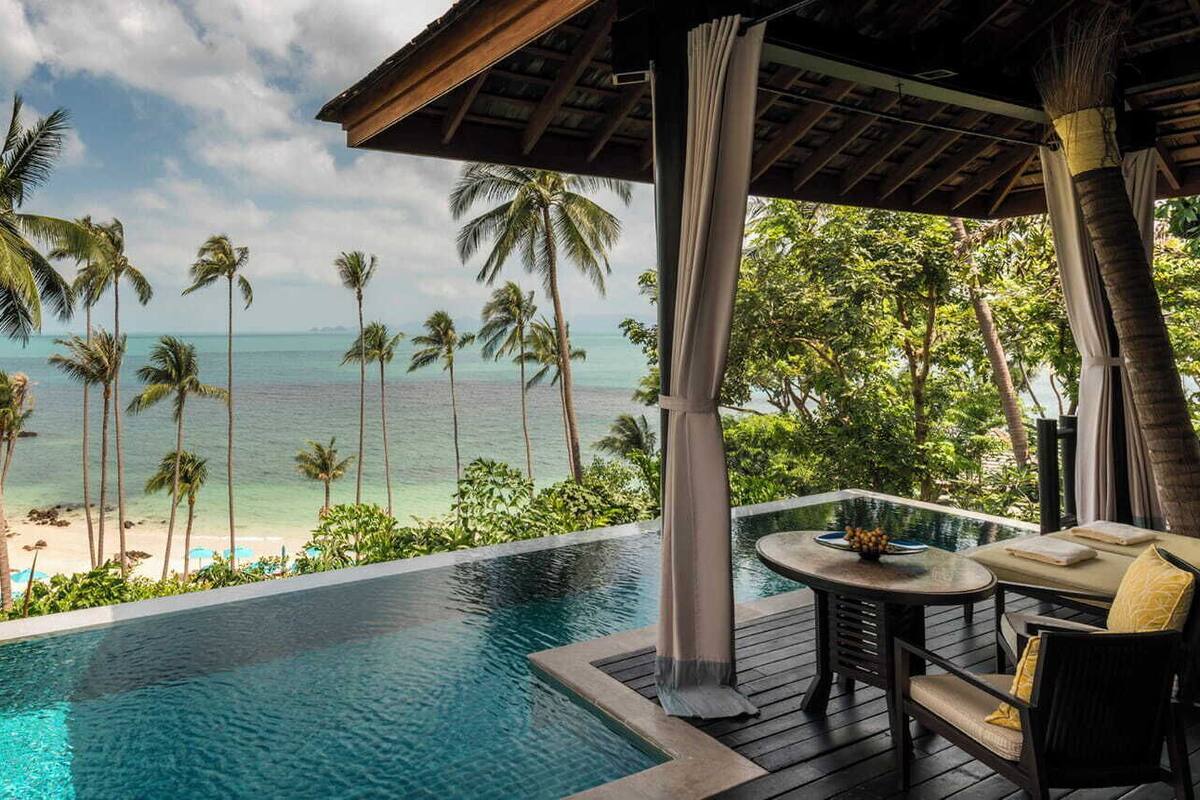 Villa, 1 kingsize-seng, ved havkanten (Pool) | Utsikt mot strand/hav