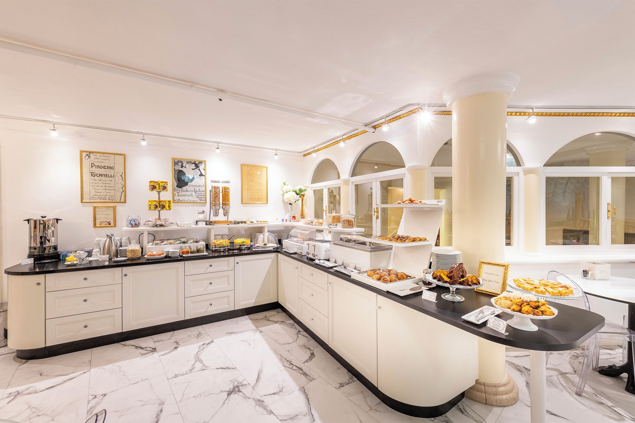 daily buffet breakfast (eur 15 per person)