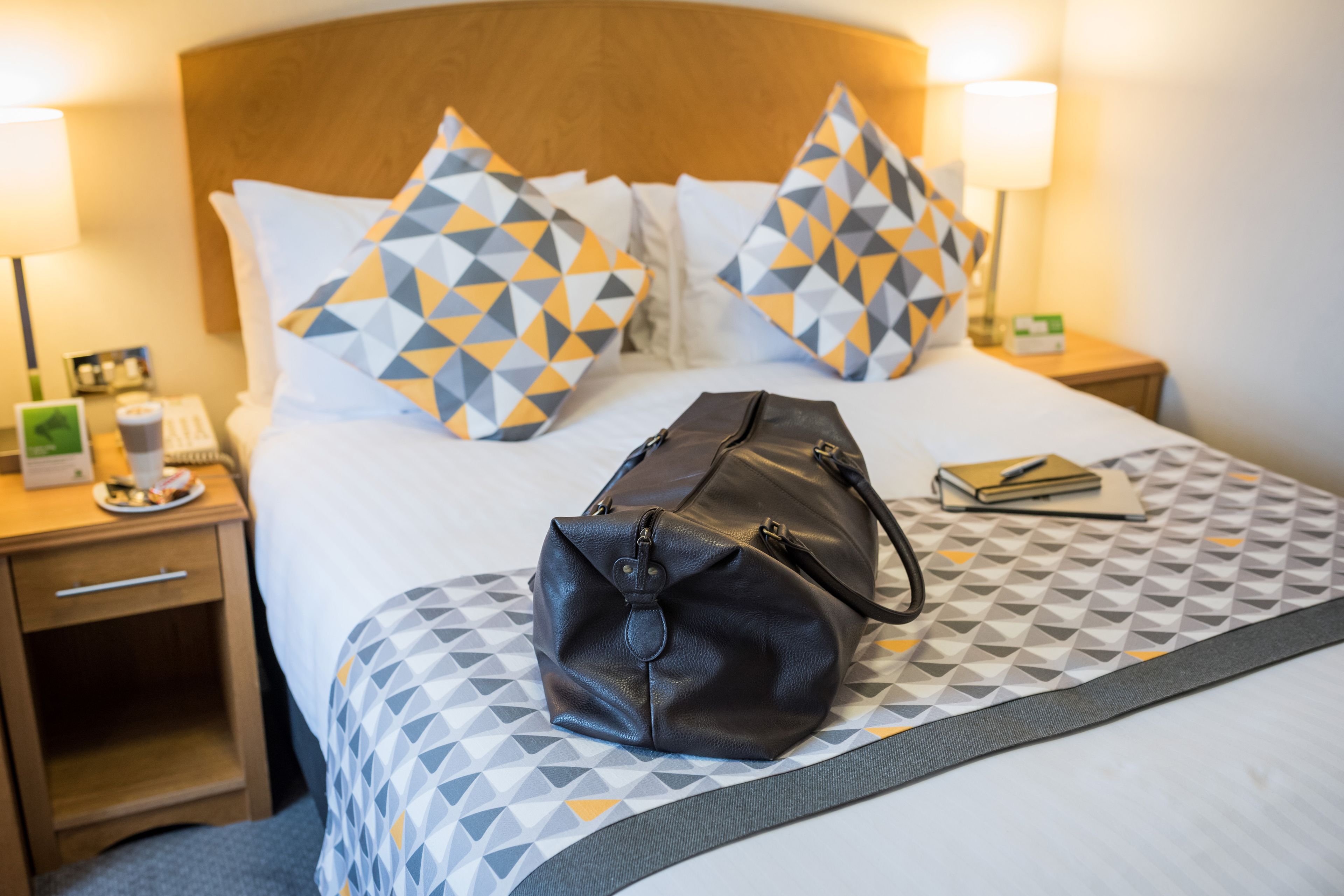 In-room safe, desk, iron/ironing board, cribs (free)