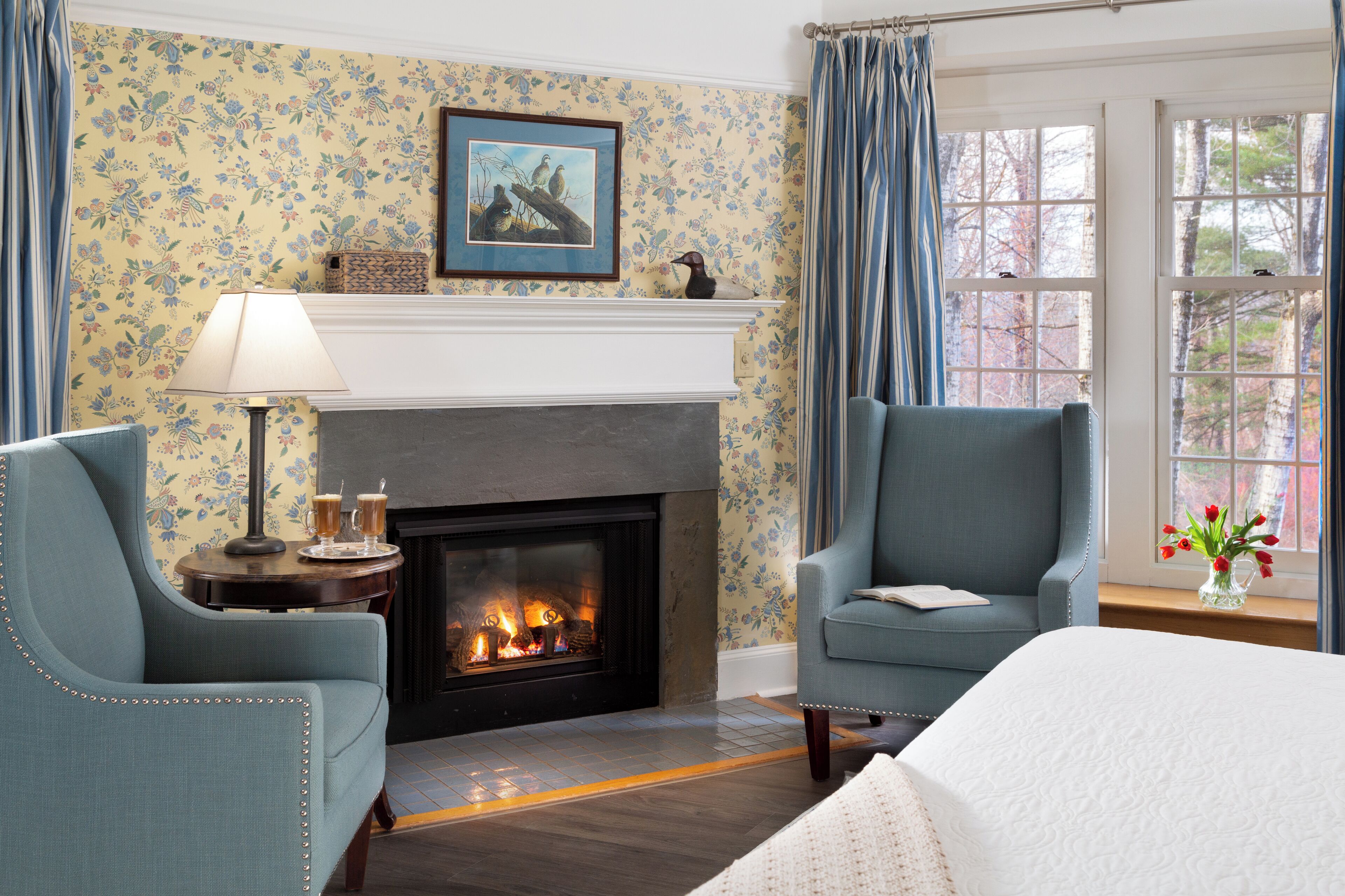 King Bed, Fireplace, Terrace, Pet Friendly | Premium bedding, pillowtop beds, minibar, desk