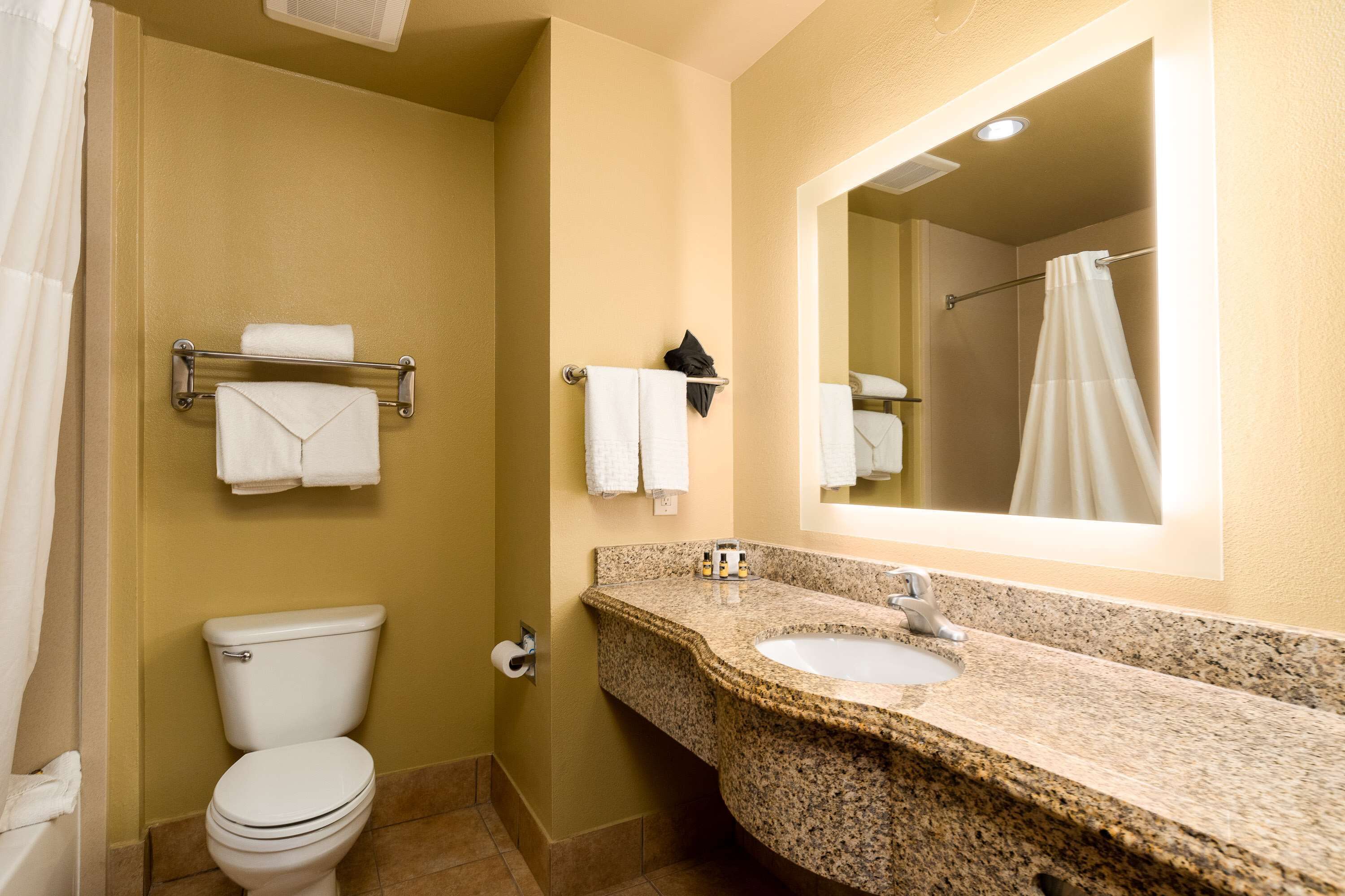 free toiletries, hair dryer, towels, soap