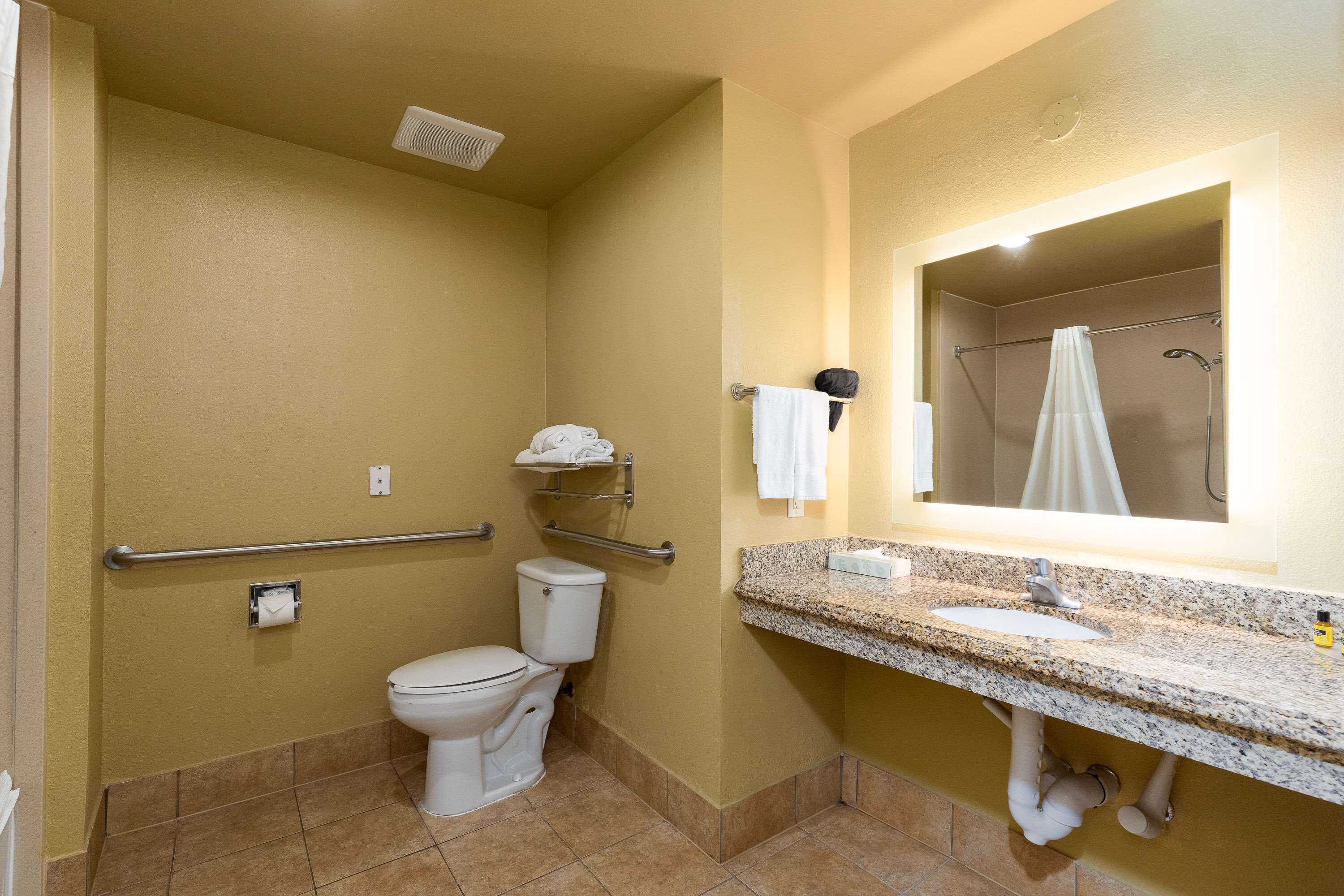 standard room, 2 queen beds, accessible, non smoking | accessible bathroom