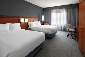 Premium bedding, pillowtop beds, in-room safe, desk