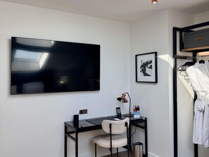 In-room safe, desk, blackout curtains, soundproofing