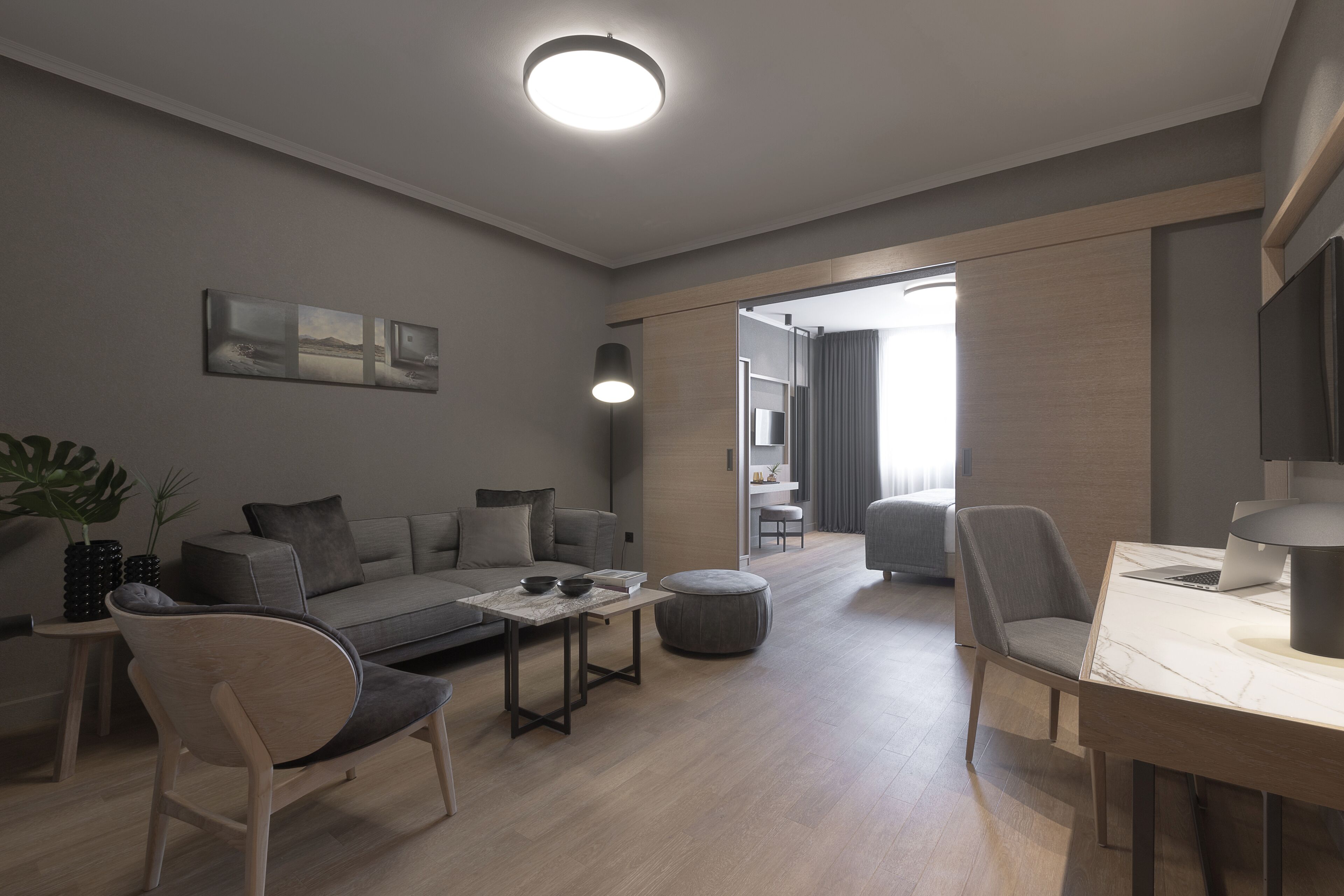 executive suite | 1 bedroom, premium bedding, minibar, in-room safe