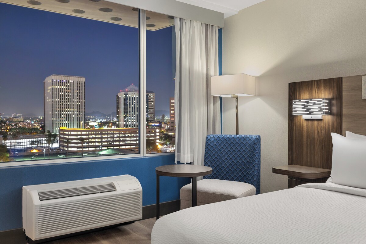 Premium bedding, down comforters, memory foam beds, desk
