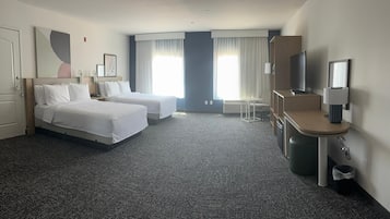 客房, 2 張加大雙人床 | 高級寢具、特厚豪華床墊、書桌、手提電腦工作空間