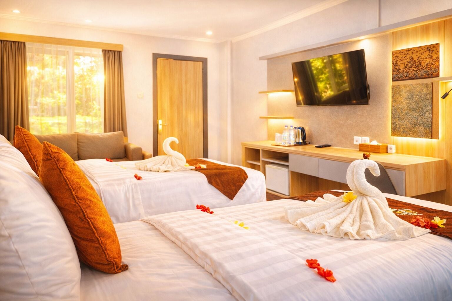 Comfort kamer, 1 twee- of 2 eenpersoonsbedden | 1 slaapkamer, individueel gedecoreerd, individueel gemeubileerd