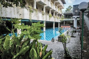 2 outdoor pools, open 6:00 AM to 8:00 PM, pool umbrellas, sun loungers -  Melasti Kuta Beach Hotel and Spa (Kuta)