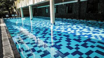 2 outdoor pools, open 6:00 AM to 8:00 PM, pool umbrellas, sun loungers