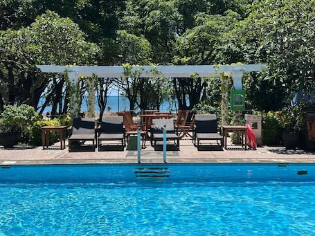 2 outdoor pools, open 6:00 AM to 8:00 PM, pool umbrellas, sun loungers. Melasti Kuta Beach Hotel and Spa