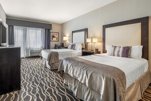 Standard Room, 2 Double Beds, Accessible, Non Smoking | Premium bedding, in-room safe, desk, laptop workspace