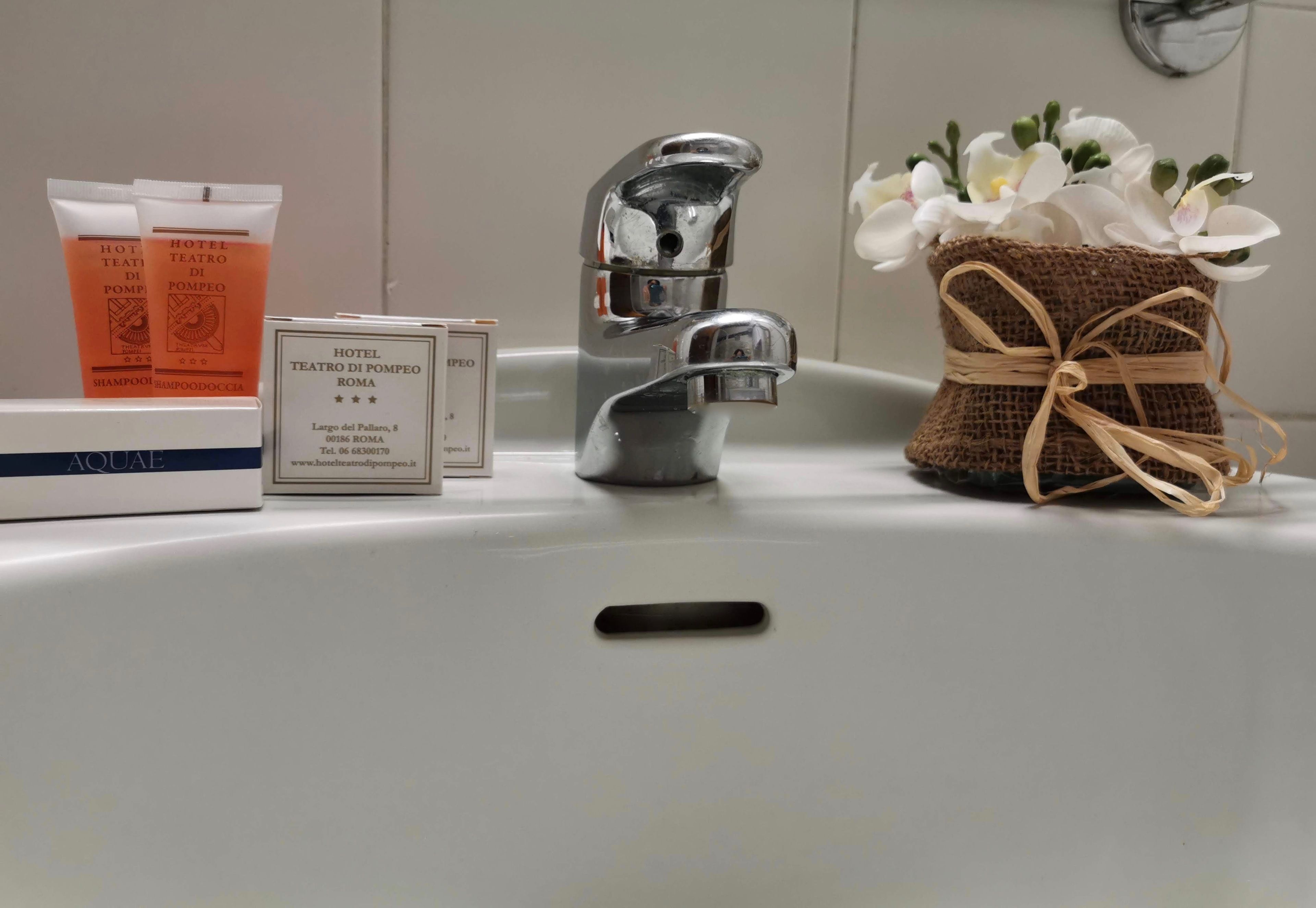 free toiletries, hair dryer, bidet, towels