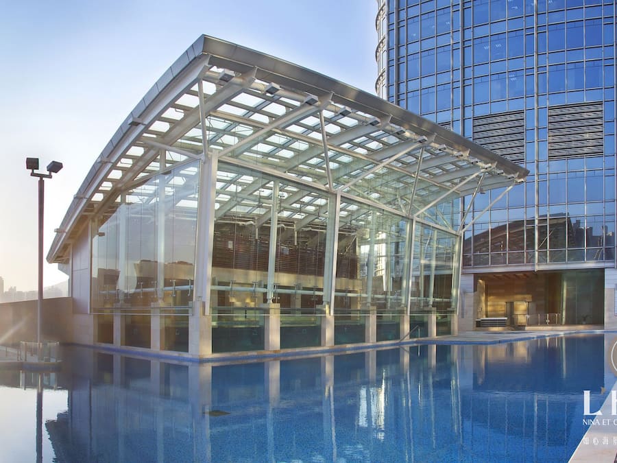 Indoor pool, seasonal outdoor pool