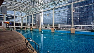 Indoor pool, seasonal outdoor pool