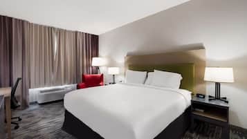 Chambre, 1 très grand lit, accessible aux personnes à mobilité réduite, non-fumeurs | Literie de qualité supérieure, couette en duvet d'oie, bureau