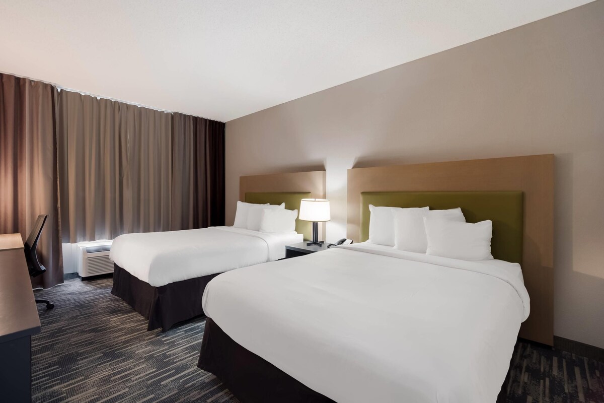 Room, 2 Queen Beds, Non Smoking | Premium bedding, down comforters, desk, laptop workspace