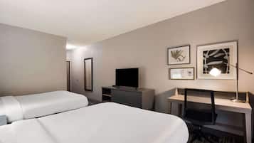 Room, 2 Queen Beds, Non Smoking | 1 bedroom, premium bedding, down comforters, desk