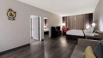 1 bedroom, premium bedding, down duvets, desk
