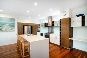 4 Bedroom Beach House | Private kitchen | Full-size fridge, microwave, oven, stovetop - The Sebel Twin Waters (Twin Waters)