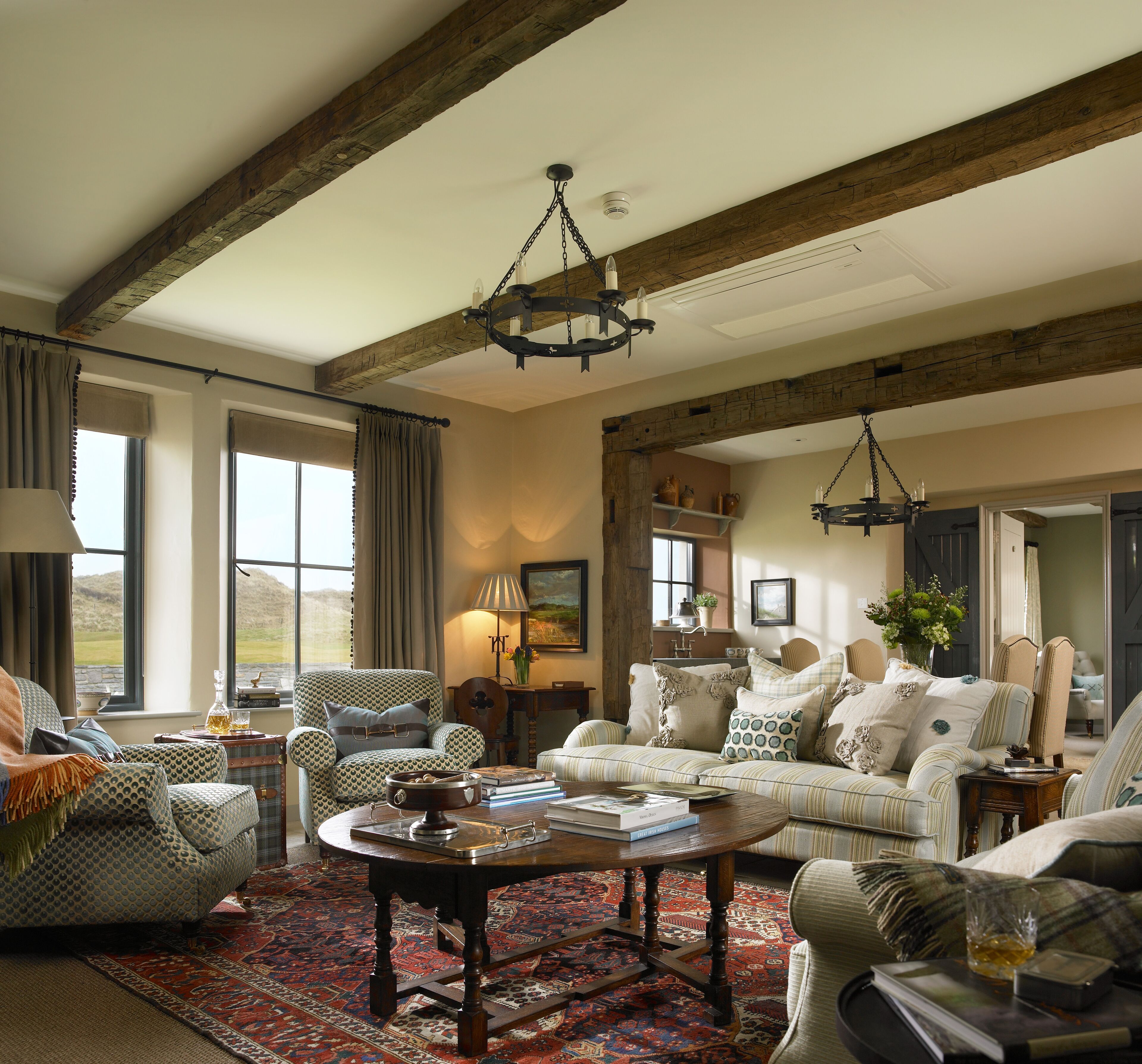 42-inch Smart TV with cable channels, toys, books