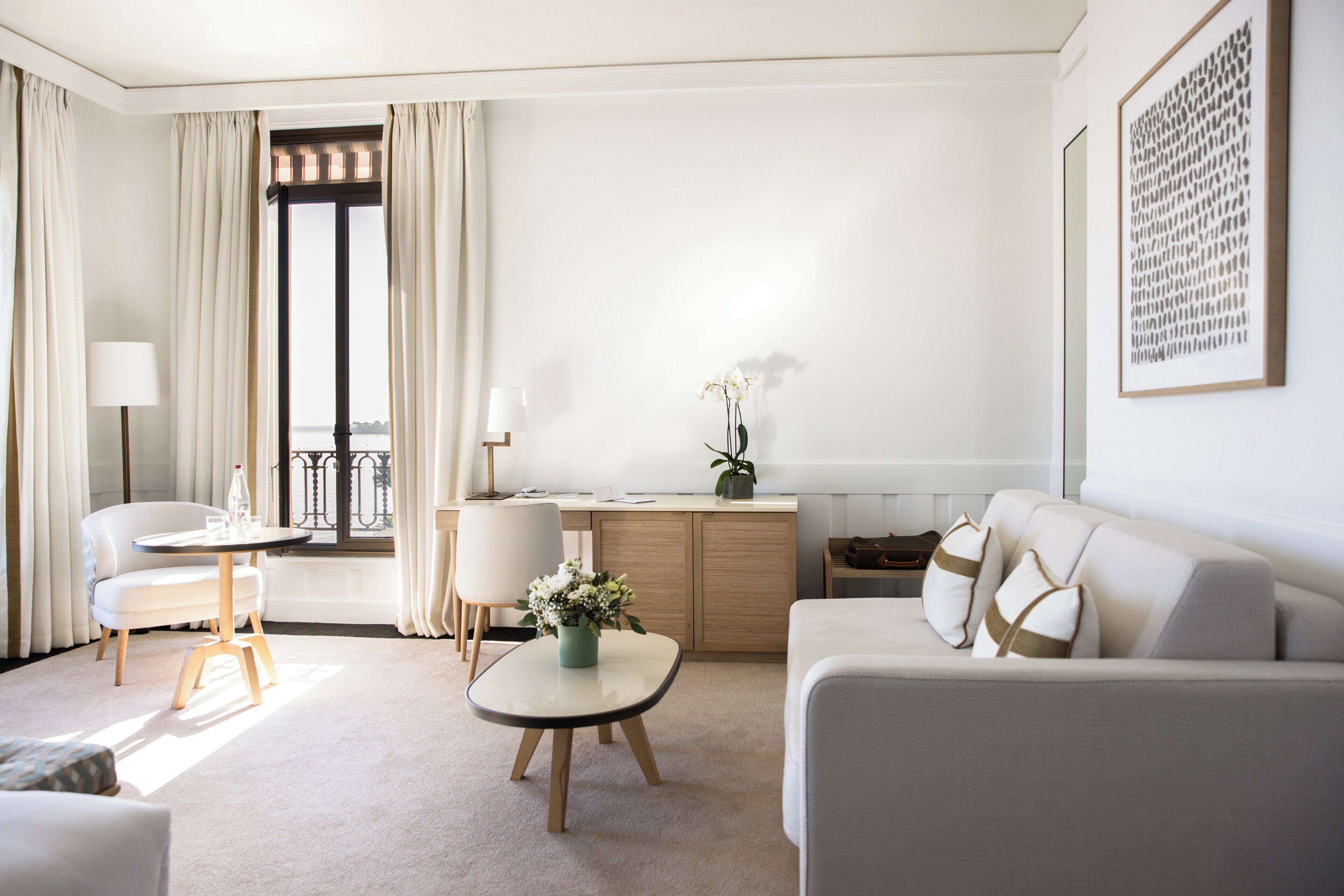 junior suite, sea view | 1 bedroom, premium bedding, free minibar, in-room safe