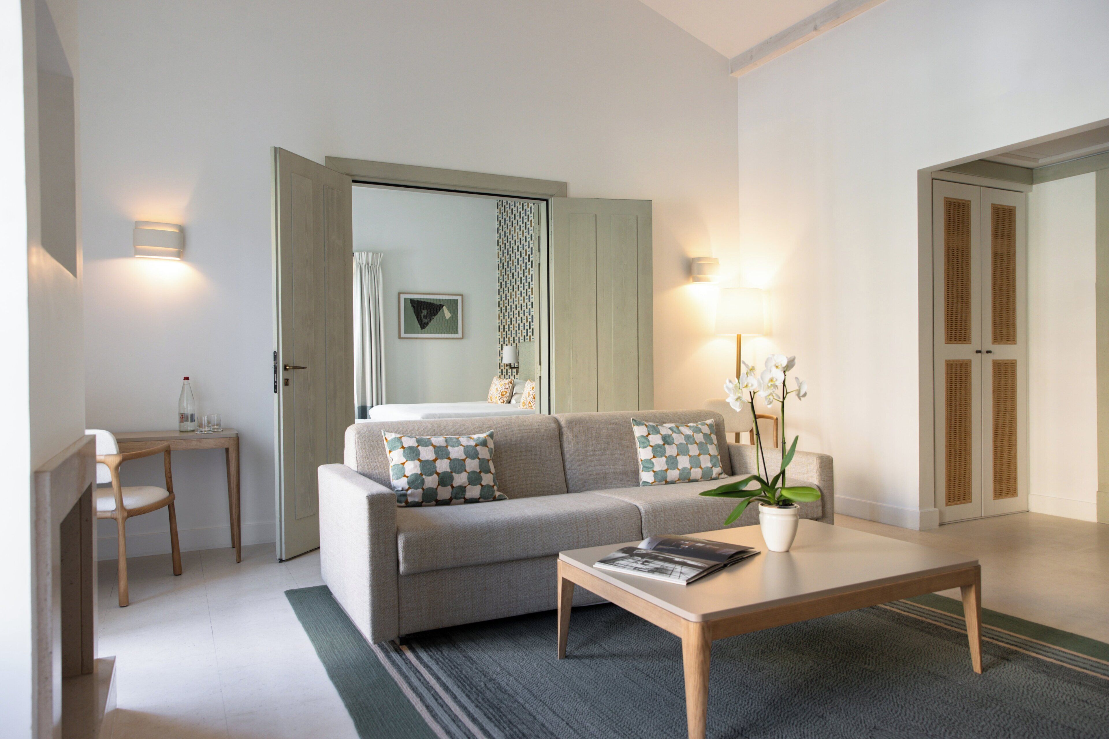 suite, 1 bedroom (orangerie) | living area | flat-screen tv, ping pong