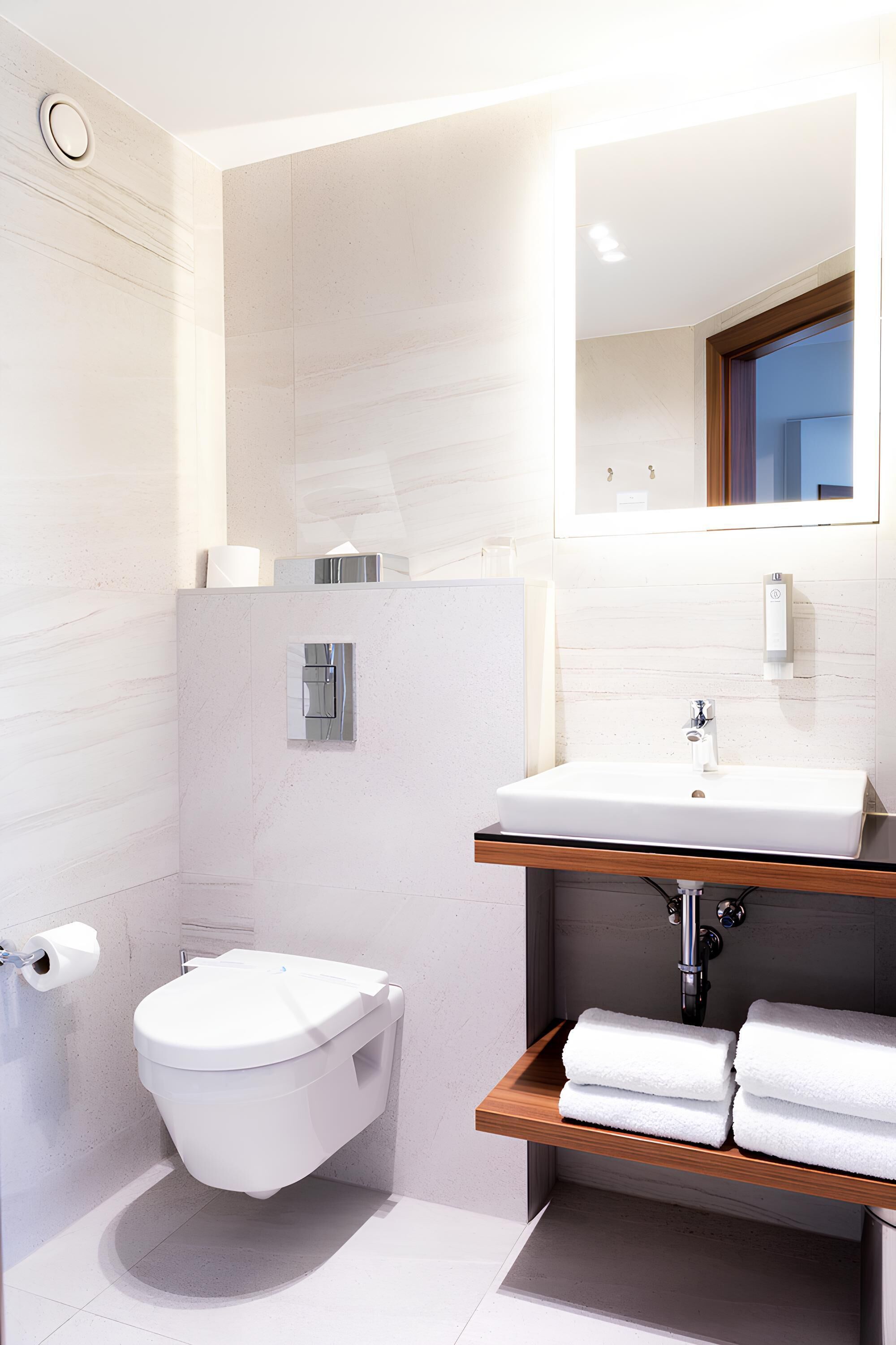 premium double or twin room | bathroom | shower, designer toiletries, hair dryer, slippers