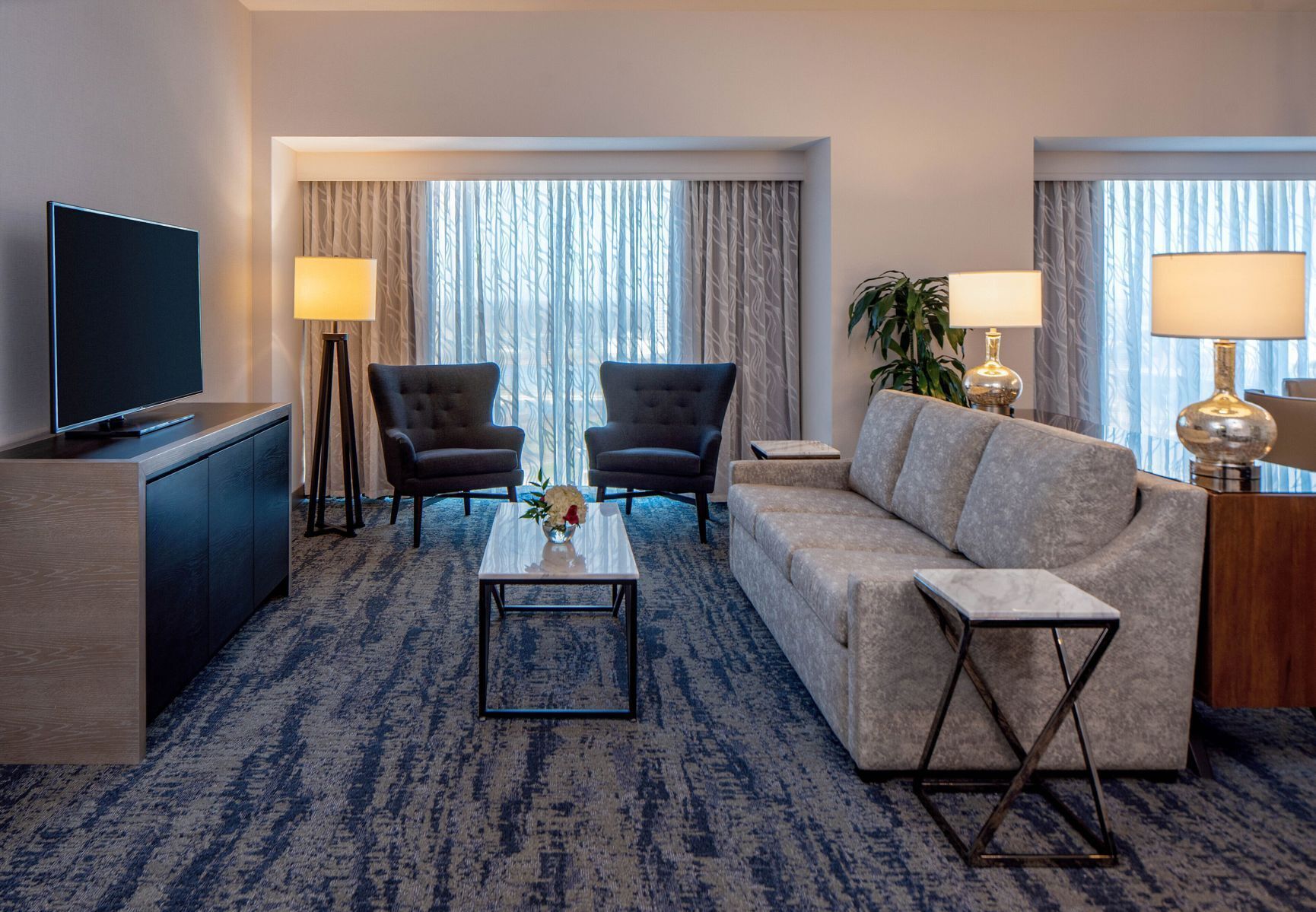 Living area | Flat-screen TV, pay movies