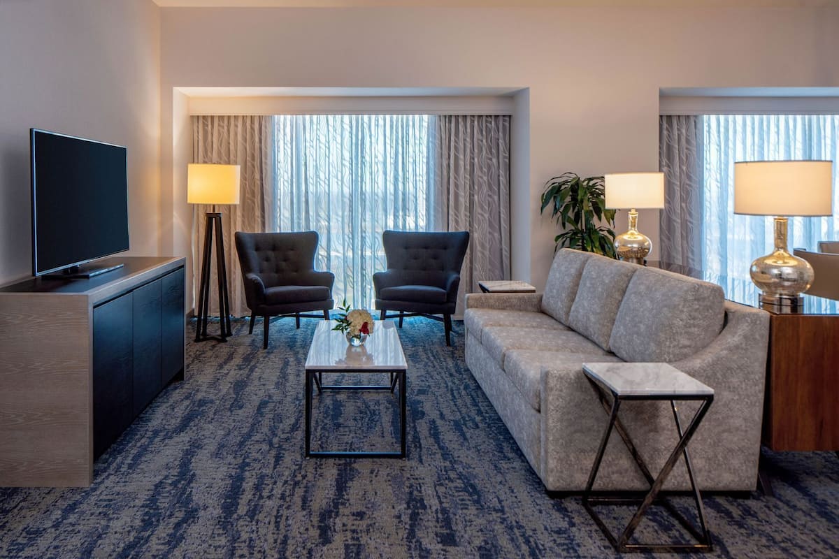 Living area | Flat-screen TV, pay movies