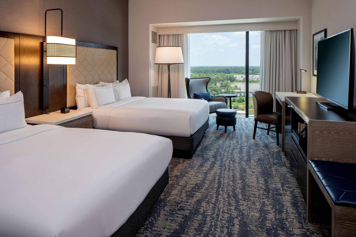 room, 2 queen beds | hypo-allergenic bedding, in-room safe, desk, laptop workspace