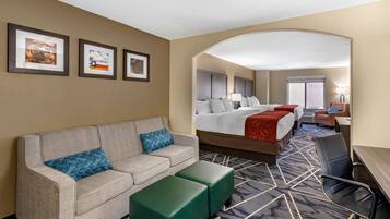 Suite, Multiple Beds, Non Smoking | In-room safe, desk, iron/ironing board, rollaway beds