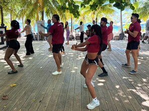 On the beach, white sand, snorkeling, beach volleyball